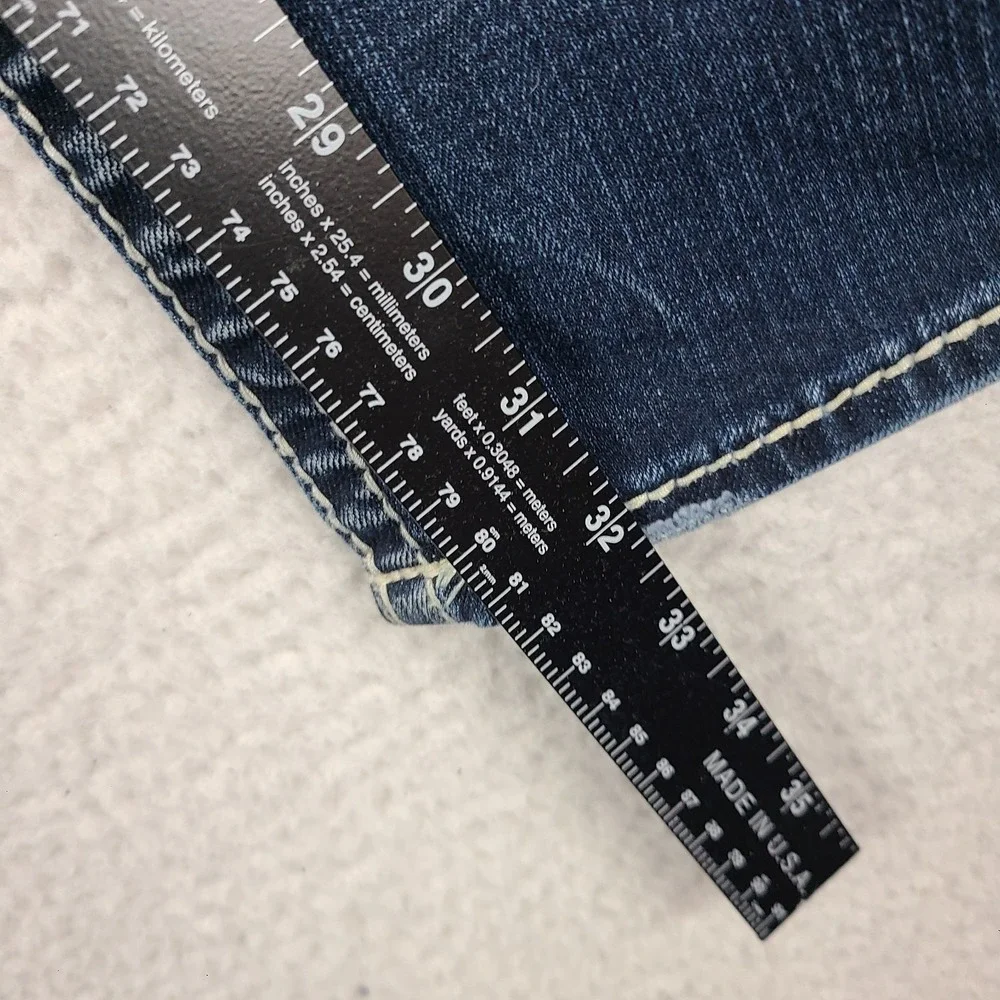 Silver Jeans Womens 16x32 Blue Suki Mid Straight Classic Stretch Dark Wash Denim